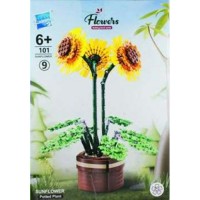 Zuanma Игрушка 101  Конструктор. Flowers. Подсолнухи 101 деталь KNS1682 Китай