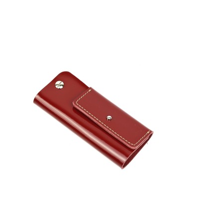 Футляр для ключей K-902 красный гладкий - 135 Премьер 117х58х15 мм