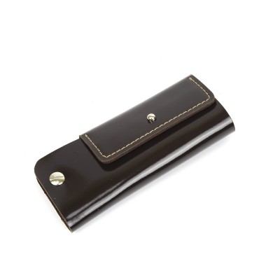 Футляр для ключей K-902 коричневый темный  гладкий - 88 Премьер 117х58х15 мм