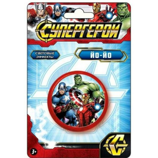 Играем вместе Игрушка   Йо - йо. Супергерои/свет 2009K048-R19 Китай