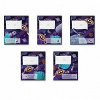 Тетрадь 12 листов А5+ 170х203 клетка Русский космос выборочный УФ-лак 60542 ErichKrause 10/280