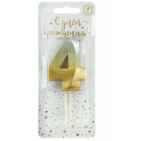 Омск/Свеча. Золото - Серебро. Цифра 4/4484/ Омск/Свеча. Золото - Серебро. Цифра 4/4484/