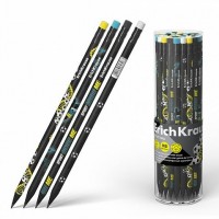 Карандаш чернографитный HB Sport DNA круглый, заточенный, с ластиком, пластиковый 60708 ErichKrause 42/336