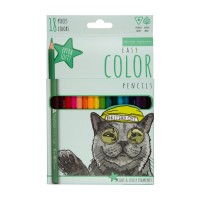 Карандаши цветные 18шт EasyColor 3-гранные, деревянные 30-0029 Bruno Visconti 8/160