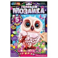 Мозаика из наклеек гелевых 17х23 Сова 5 цветов GEL-OWL МультиАрт