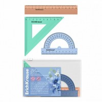 Набор геометрический 3 предмета Малый линейка + угольник + транспортир Pastel Bloom zip-пакет 61848 ErichKrause 20/80 Набор геометрический 3 предмета Малый линейка + угольник + транспортир Pastel Bloom zip-пакет 61848 ErichKrause 20/80