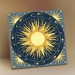 Картина по номерам холст на подрамнике 30х30 Золотое солнце с поталью 6 цветов KH1223P Молли