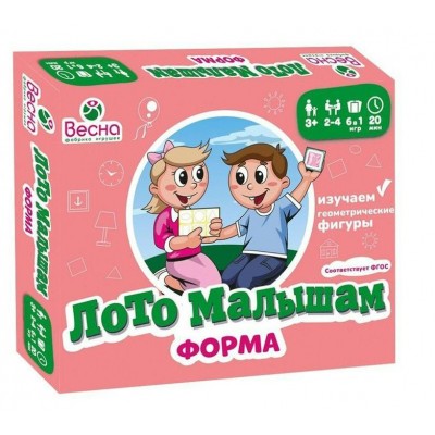 Весна Игра   Лото - малышам. Форма С-1069 Россия