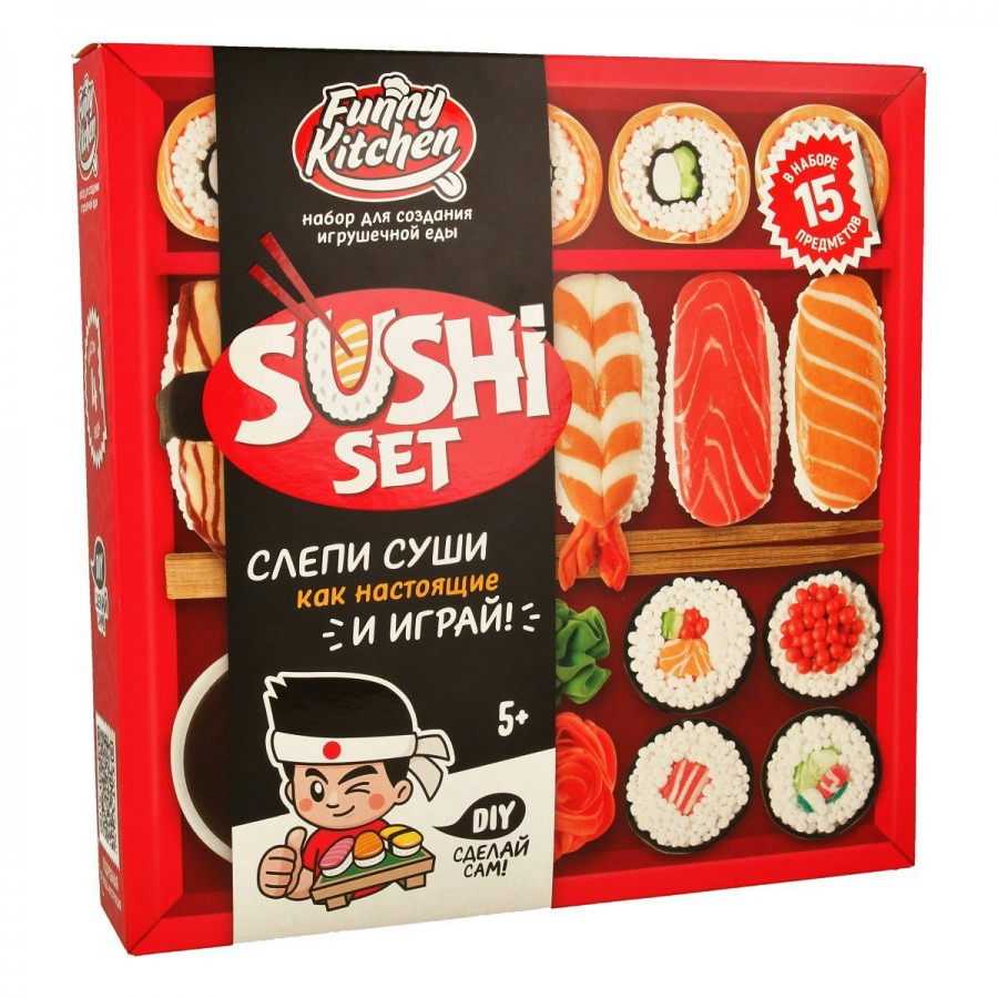 Набор для лепки Slime Лаборатория Funny Kitchen Sushi set SS500-40213  Волшебный мир купить оптом в Екатеринбурге от 492 руб. Люмна