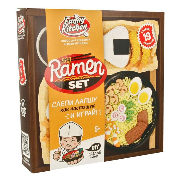 Набор для лепки Slime Лаборатория Funny Kitchen Ramen set SS500-40217 Волшебный мир
