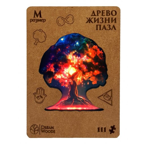 DreamWoods Пазл 111 ФигурнПазлы Древо жизни/дерев Р-027 Россия