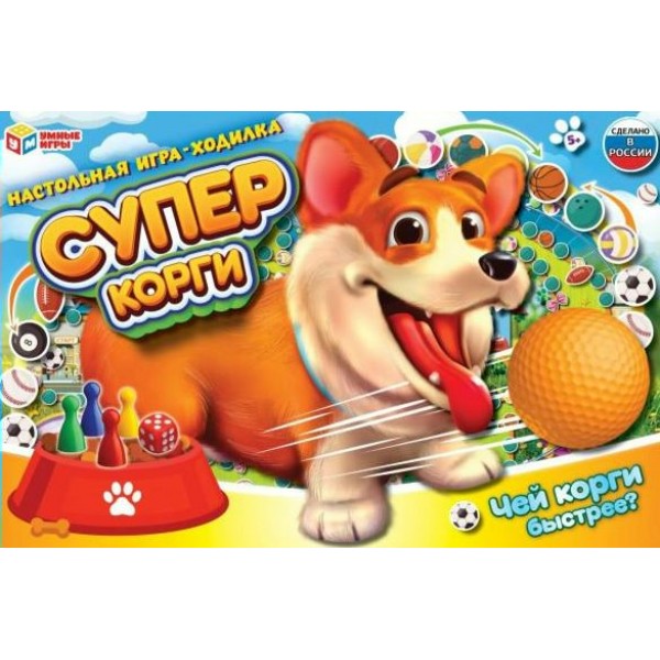 Умные игры Игра  Ходилка Супер корги. Чей корги быстрее?  Россия