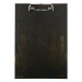 Планшет с прижимом А4 225х315мм картон Клипборд Total Black черный 2мм матовая ламинация, выборочный лак 3034325 deVente