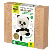 Фигурка из шерсти Брелок Панда 2 цвета 05297 ДесятоеКорол