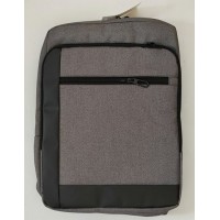 Рюкзак  40х28х17см 1 отделение на молнии, отделение для ноутбука, 2 кармана, USB-порт, уплотненные спинка и лямки, серый  Sanvero  BP27004