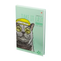 Блокнот 160 листов А5 клетка, твердая обложка Престиж Easy life Коты, 55г/м2 3-160-074/29 Альт