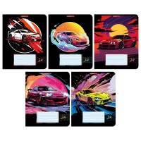 Тетрадь 24 листа А5 клетка Динамика ВД-лак, 60-65г/м2 14353/5-EAC Academy Style