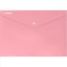 Папка конверт на кнопке А4 33,5х23,5см 180мкм Pastel пастельная розовая, непрозрачная 3079325 deVente