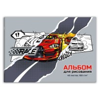 Альбом 40 листов для рисования А4 скрепка Драйв сплошной Уф-лак 100г/м2 66931 Феникс 10/30