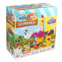 Тесто для лепки Набор 6 цветов + 2 формочки и инструменты Курица PDSET-MACHIK МультиАрт