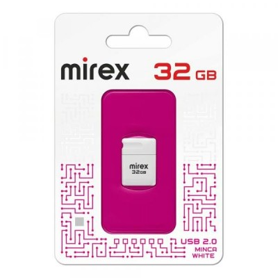 Флэш-карта 32GB Minca white ecopack 13600-FMUMIW16 Mirex