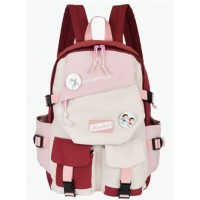 Рюкзак  42х28х18см 1 отделение на молнии, 6 карманов, бордовый бежевый розовый  Sanvero  BP22001 Рюкзак  42х28х18см 1 отделение на молнии, 6 карманов, бордовый бежевый розовый  Sanvero  BP22001