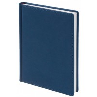 Ежедневник датированный 2026 А5 146х206 168 листов линия, твердая обложка, кожзам Velvet синий, 60г/м2 3-123/01-26 Bruno Visconti