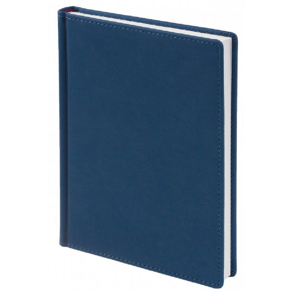 Ежедневник датированный 2026 А5 146х206 168 листов линия, твердая обложка, кожзам Velvet синий, 60г/м2 3-123/01-26 Bruno Visconti