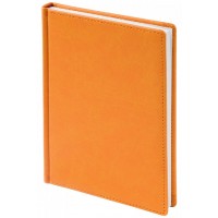 Ежедневник датированный 2026 А5 146х206 168 листов линия, твердая обложка, кожзам Velvet оранжевый, 60г/м2 3-123/06-26 Bruno Visconti