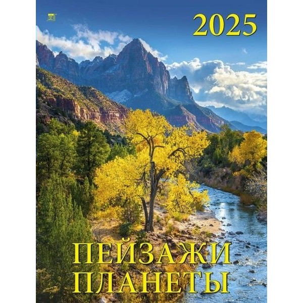 ДеньЗаДнем/Календарь настенный перекидной на спирали 2025. Пейзажи планеты/460 х 600/13505/