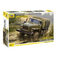 Сборная модель пластиковая Армейский грузовик Урал 4320 157 деталей 5050 Звезда