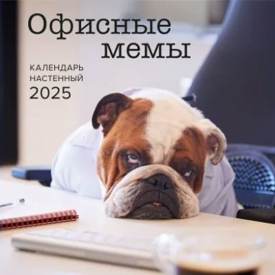 Эксмо/Календарь настенный перекидной на скрепке 2025. Офисные мемы/300 х 300//