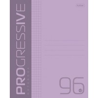 Тетрадь 96 листов А5 клетка, пластиковая обложка Progressive Фиолетовая 65г/м2 96Т5В1 Хатбер 5/50 088808