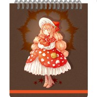 Блокнот 100 листов А6+ 145х115 клетка, спираль, обложка матовый пластик Hello №8 на резинке, 70г/м2 БХПСК61004226 Эксмо