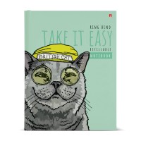 Тетрадь 80 листов А5 на кольцах, клетка Easy life. Коты глянцевая ламинация 60г/м2 7-80-081/17 Альт