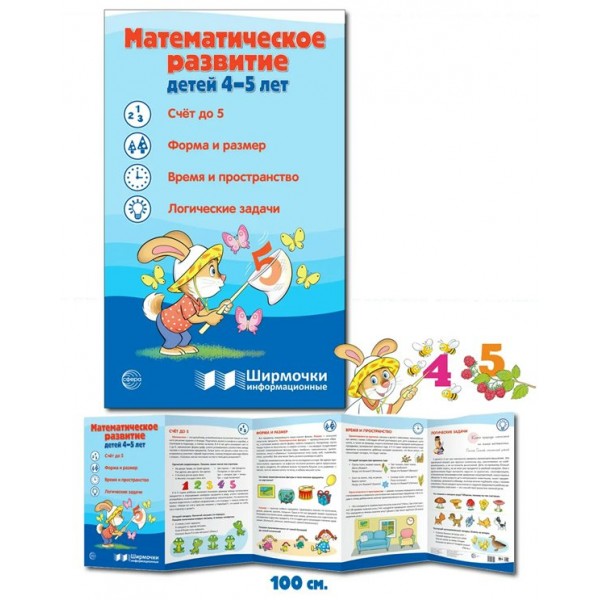 Ширмочки информационные. Математическое развитие детей 4 - 5 лет. 