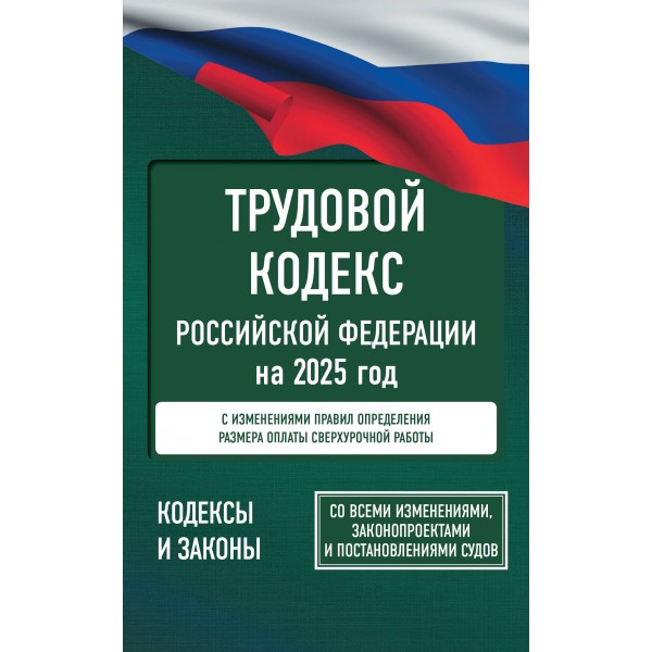 Трудовой кодекс Российской Федерации на 2025 год. Со всеми изменениями, законопроектами и постановлениями судов. 