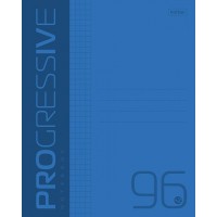 Тетрадь 96 листов А5 линия, пластиковая обложка Progressiv синяя, 65г/м2 96Т5В2 Хатбер  088810