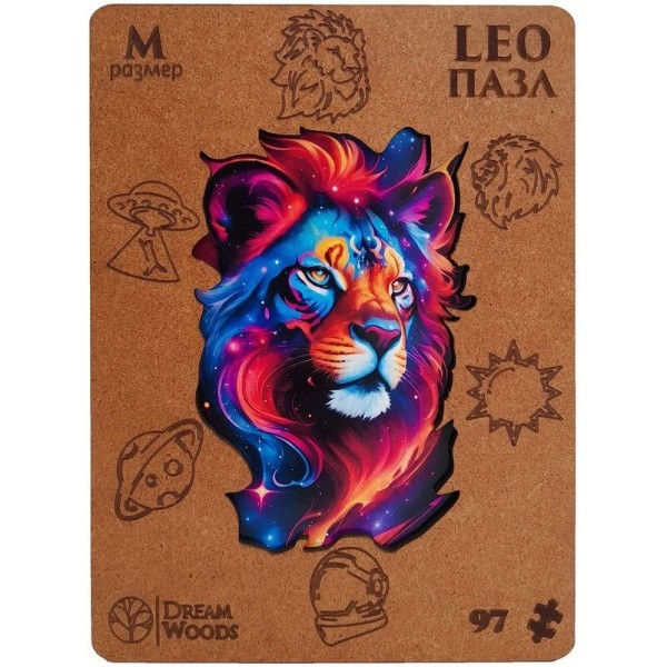 DreamWoods Пазл 97 ФигурнПазлы Leo/дерев Р-040 Россия