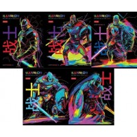 Тетрадь 48 листов А5 клетка Color Warrior глянцевая ламинация 65г/м2 48Т5лВ1 Хатбер 5/100 089030