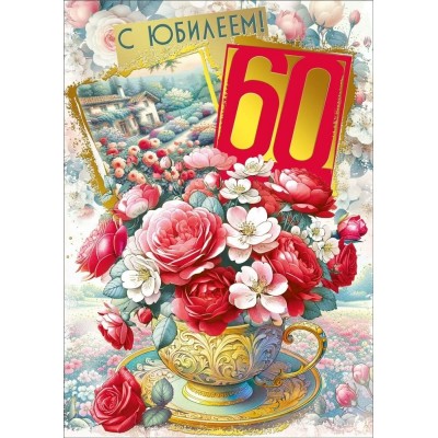 Мир поздравлений/Откр. С Юбилеем! 60 лет/046.106/