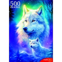 Рыжий кот Пазл 500  Снежные волки П500-0503 Россия