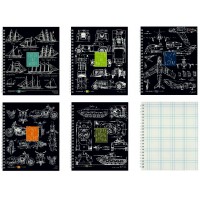 Тетрадь 96 листов А5+ клетка, гребень Blueprint глянцевая ламинация, 60г/м2 7-96-1300 Альт 1/20