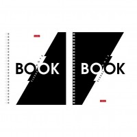 Тетрадь 96 листов А5 клетка, гребень B&W_Book 60-65г/м2 96Т5В1гр Хатбер 2/44 086997