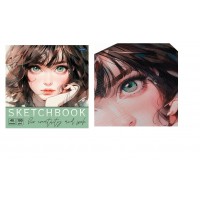 Скетчбук 40 листов А4 220х220 склейка Premium Очаровательные глазки глянцевая ламинация, тиснение, жесткая подложка, 100г/м2 40Б4лтАк_31916 Хатбер 6/24 087468 Скетчбук 40 листов А4 220х220 склейка Premium Очаровательные глазки глянцевая ламинация, тиснение, жесткая подложка, 100г/м2 40Б4лтАк_31916 Хатбер 6/24 087468