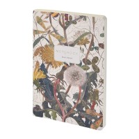 Тетрадь 60 листов А5 линия, интегральная обложка, кожзам Summer greens бежевая бумага, 80г/м2 7-60-1315/07 Bruno Visconti