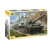 Сборная модель пластиковая Советский основной боевой танк Т-62 172 детали 5077 Звезда