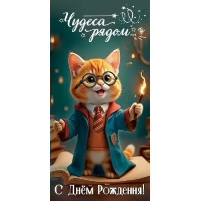 Праздник/Конверт для денег. Чудеса рядом. С Днем рождения!/50000289/