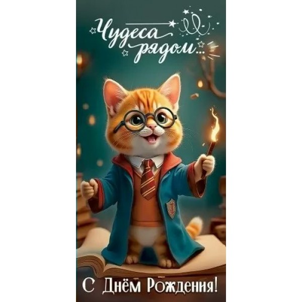 Праздник/Конверт для денег. Чудеса рядом. С Днем рождения!/50000289/