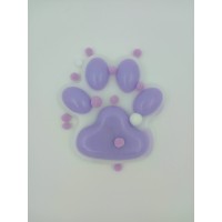 NoName Игрушка   Сквиш - мялка. Большая кошачья лапка радужная с пайетками LI378 Китай ассортимент